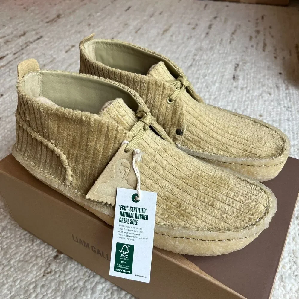 NEW Clarks x Liam Gallagher LG Collab Desert Rain Shoes Men 9 Wallabees EU 42